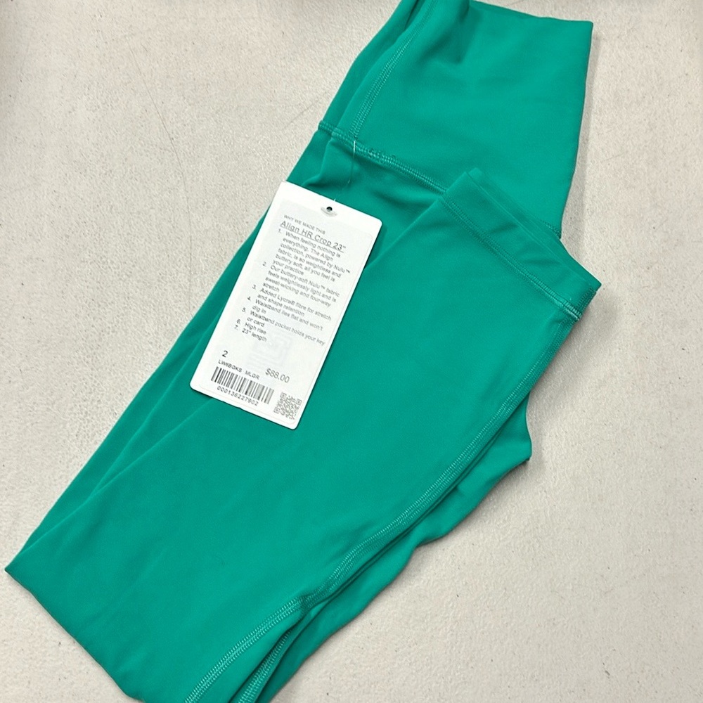 Lululemon Align HR Crop 23” Maldives Green